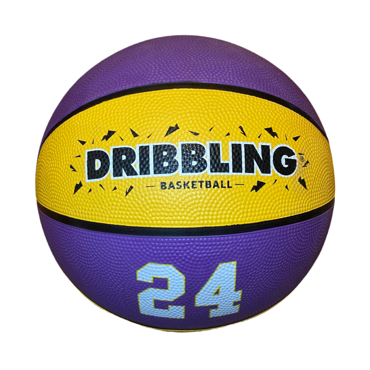 Balón Basquetbol Morado con Amarillo DRB n°3 - n°5 - n°6 - n°7