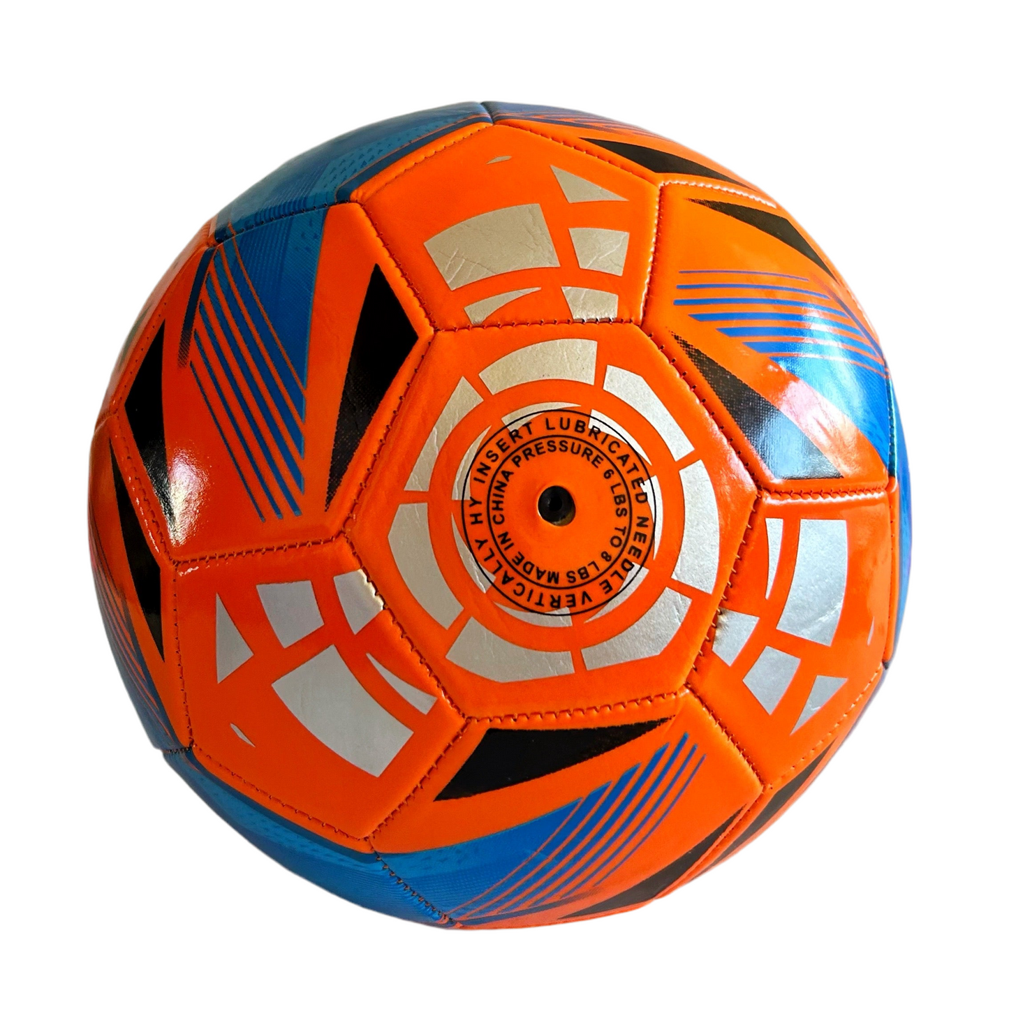 Balón fútbol N°5 Naranjo - Azul