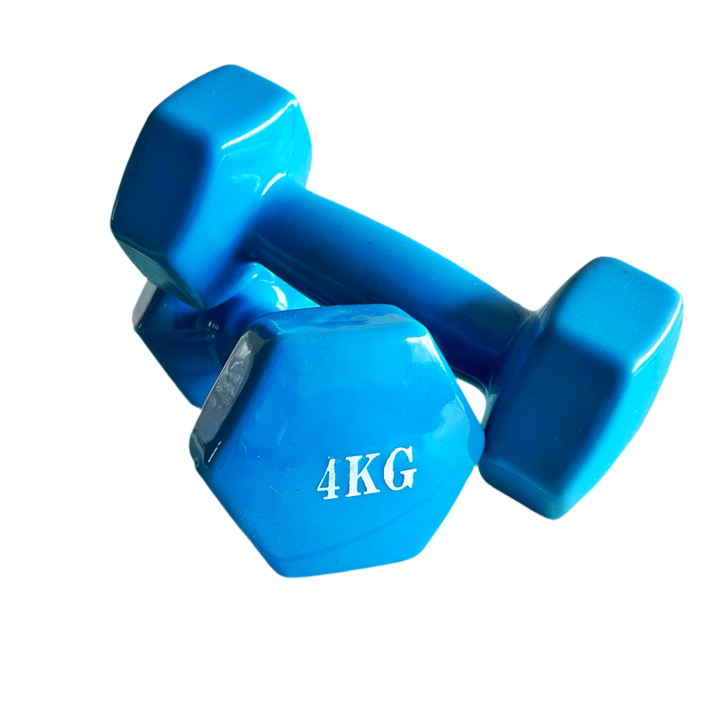 Mancuerna metal colores 4kg c/u