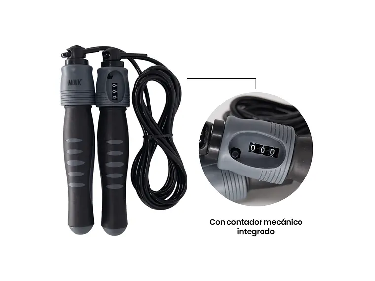 Cuerda De Salto Con Contador Mecánico - Muuk