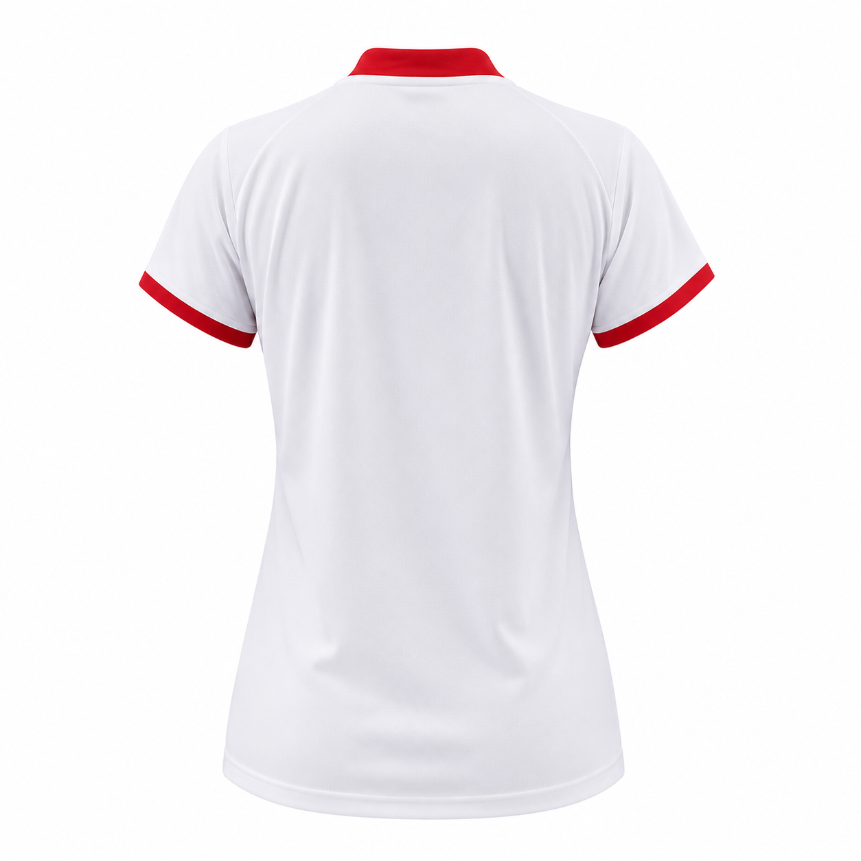 Camiseta dama Blanco - Rojo - Negro