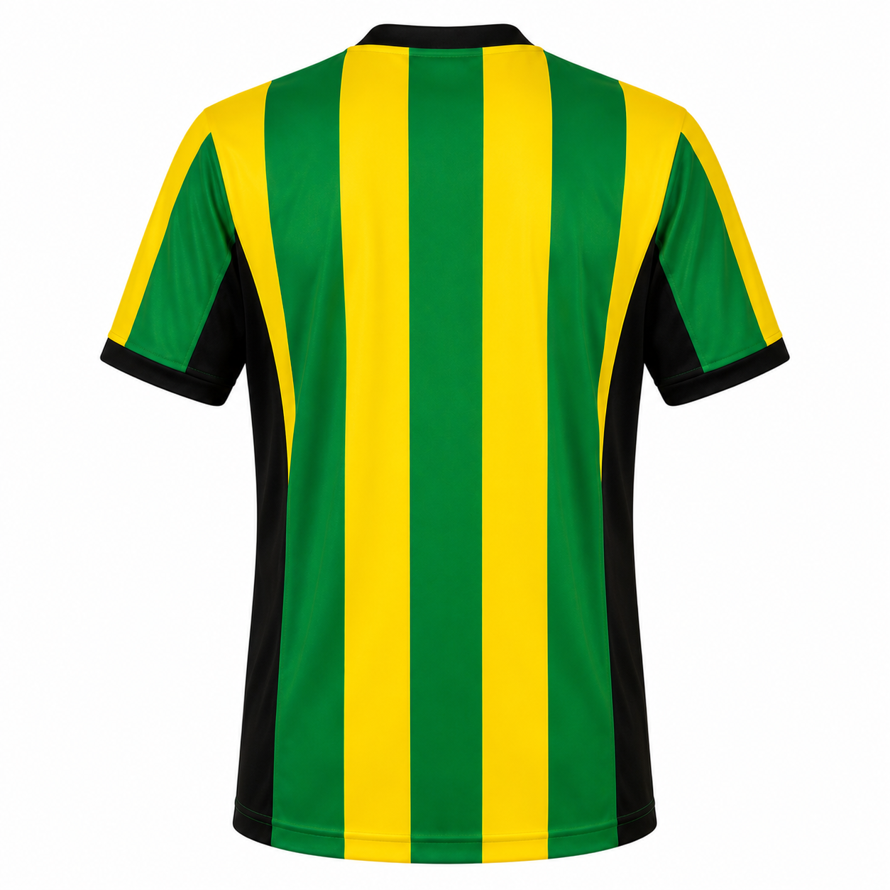 Camiseta Rayada Verde Amarillo Negro DryFit – Confección Nacional