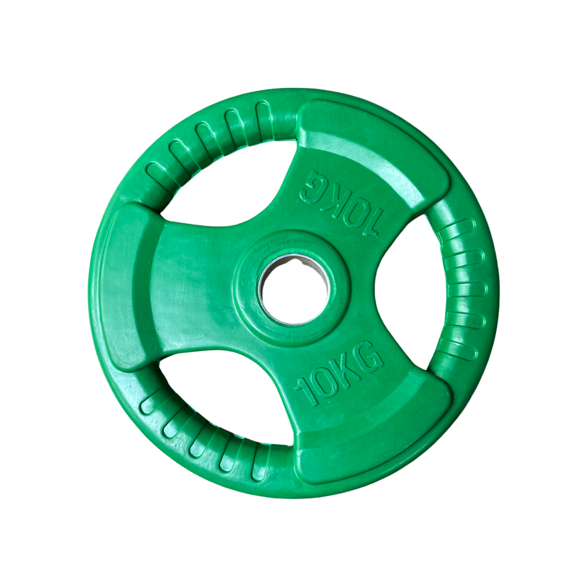 Disco olimpico engomado con tomadera 10 kg