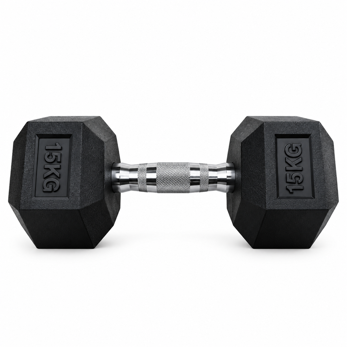Mancuerna Hexagonal Caucho 15Kg – Unidad