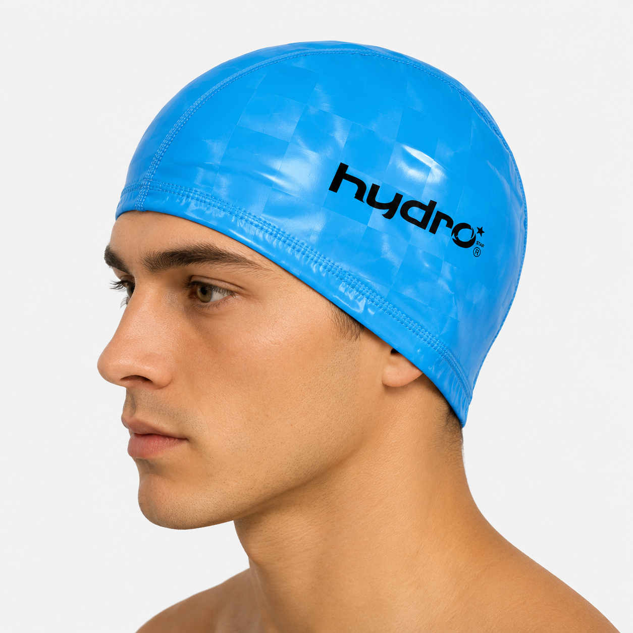 Gorro de Natación Hydro Liso Polyflex Cyan Adulto
