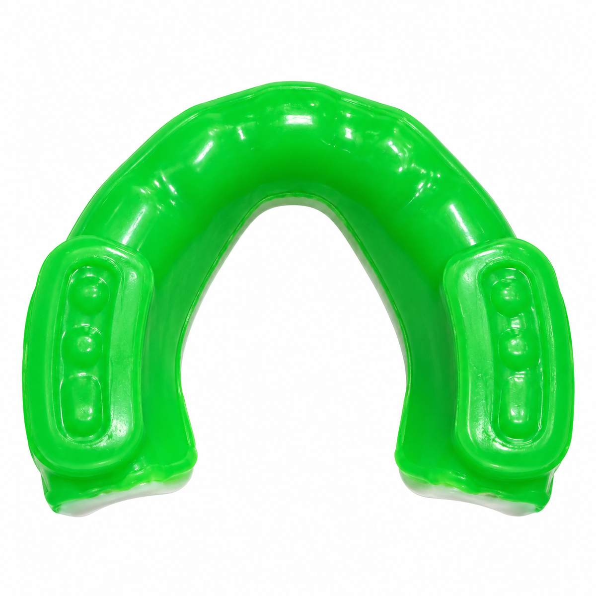 Protector bucal verde/blanco doble gel