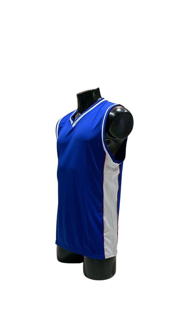 Equipo de Básquetbol Varón Mundial Azul Marino Blanco Vivo Rojo | LJS