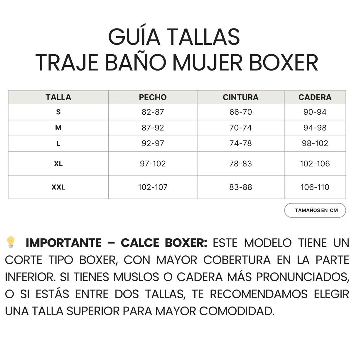Traje de baño mujer sublimado boxer