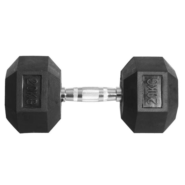 Mancuerna Hexagonal Caucho 20 Kg – Unidad