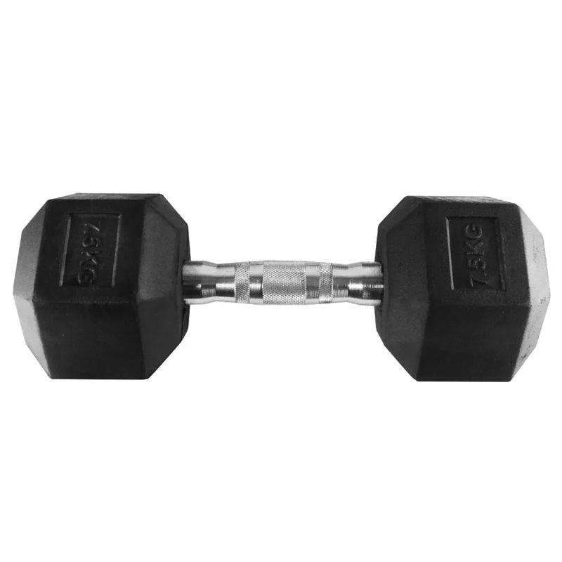 Mancuerna Hexagonal Caucho 7,5Kg – Unidad