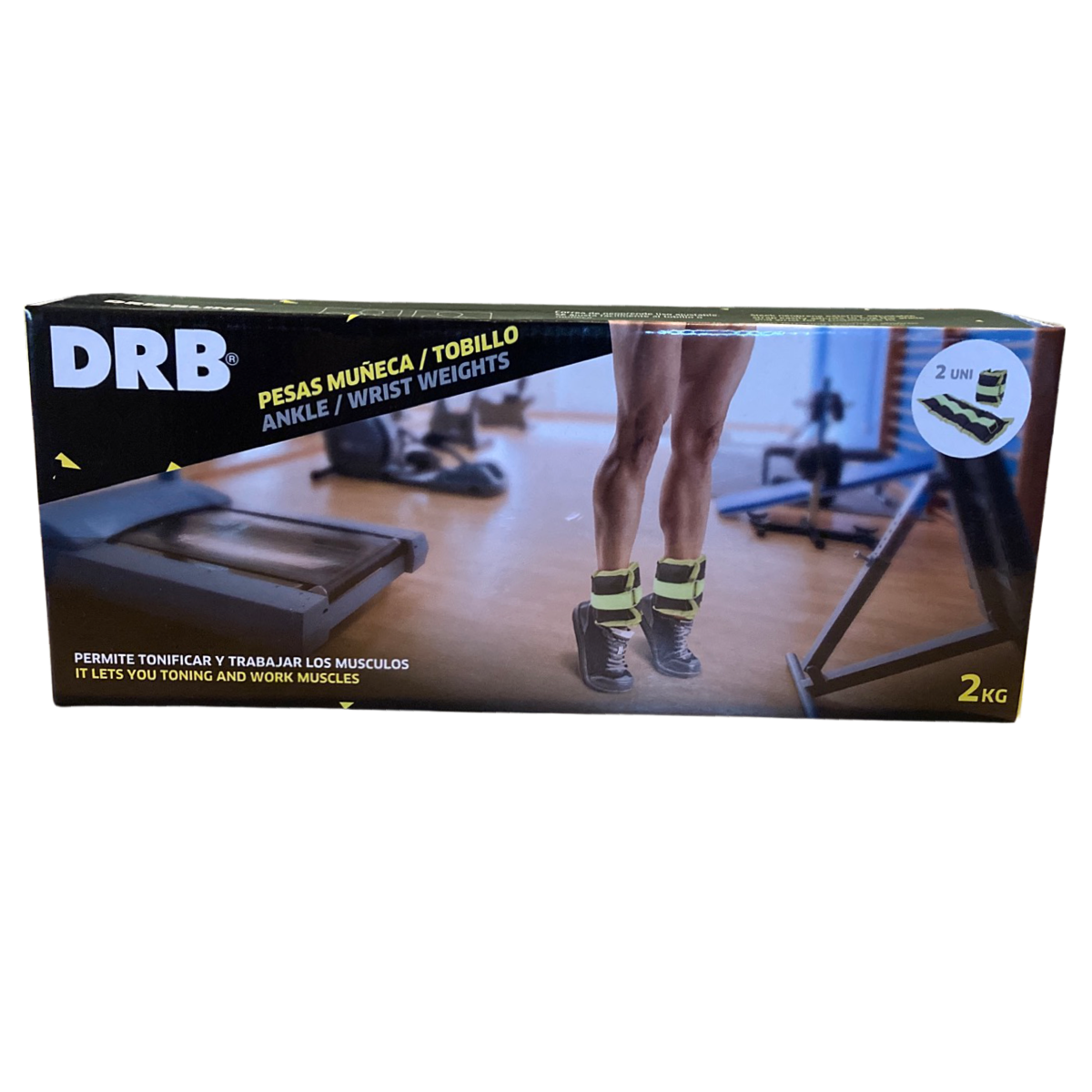 Pesa para tobillo 2 kg c/u