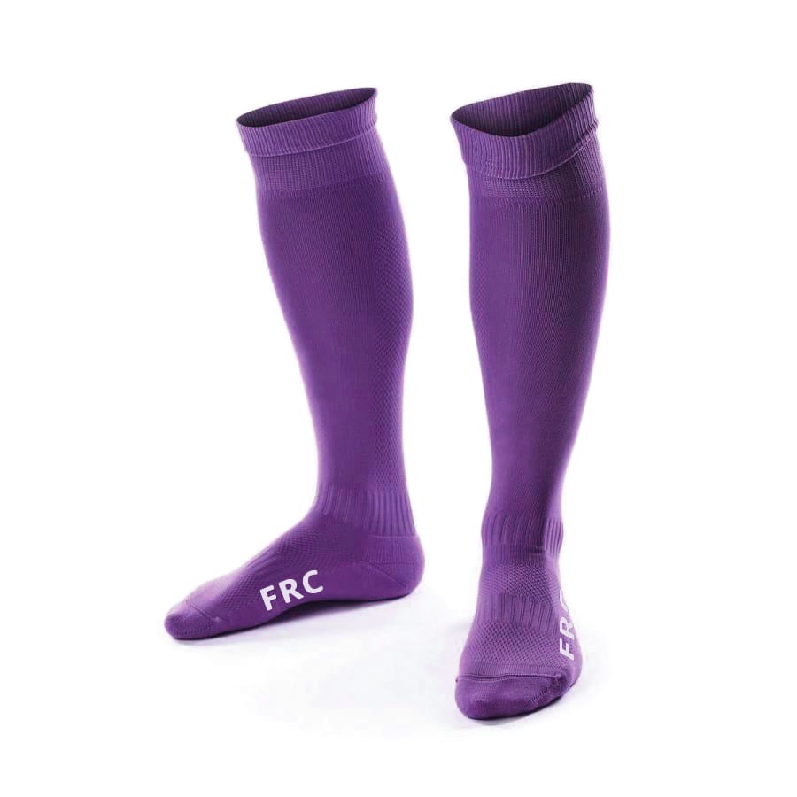 Medias de fútbol Purpura adulto - FRC (39 - 45)