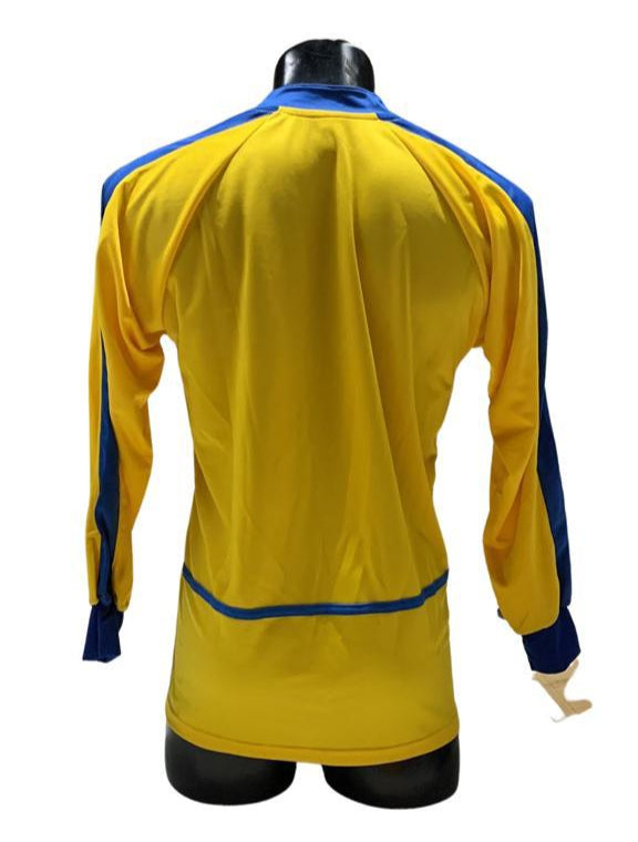 Camiseta manga larga Amarillo - Azul rey