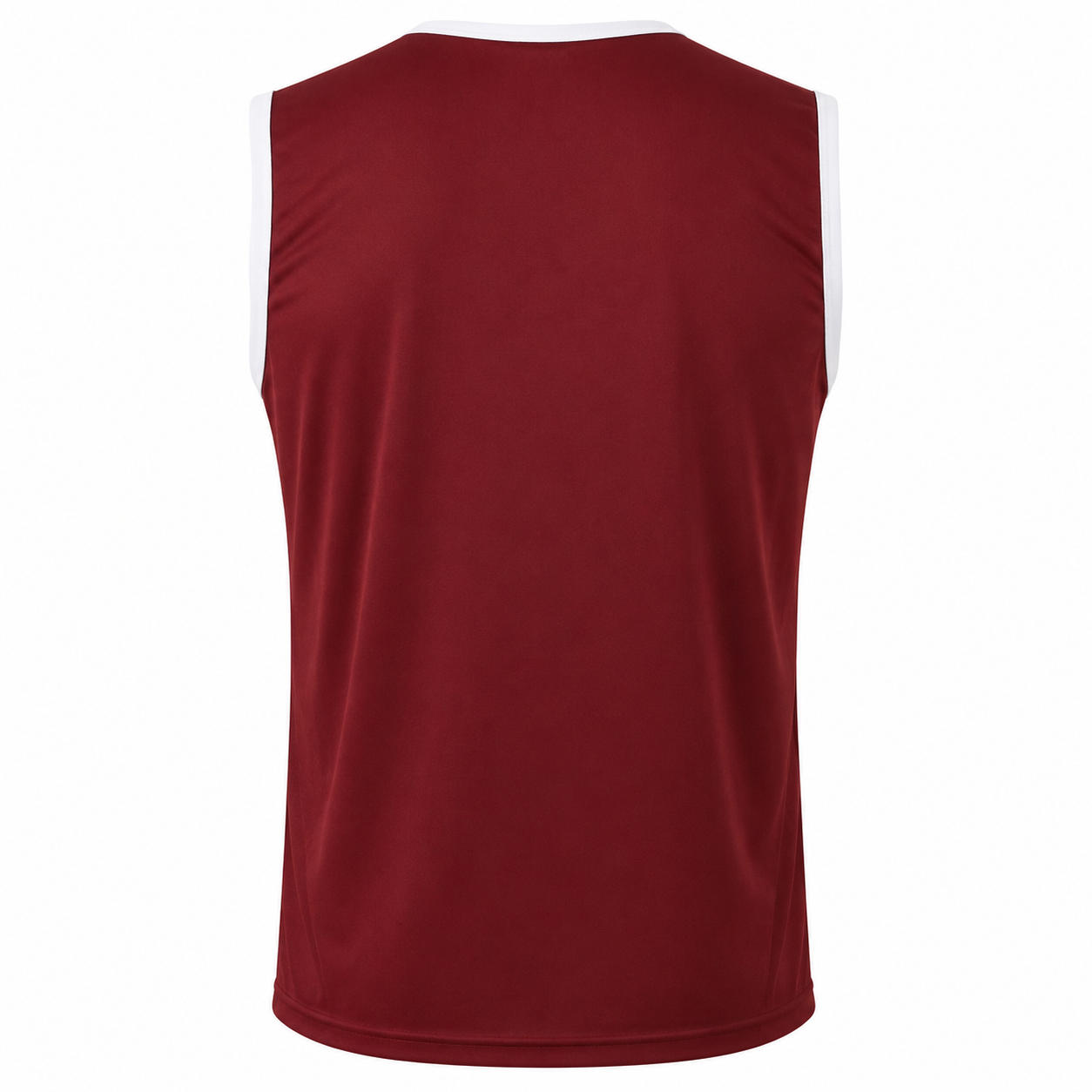 Camiseta Básquetbol Mundial Varón Burdeo/Blanco DryFit Confección Nacional | LJS