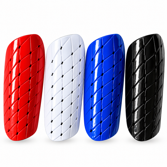 Canilleras de fútbol adulto sin velcro diseño rombos