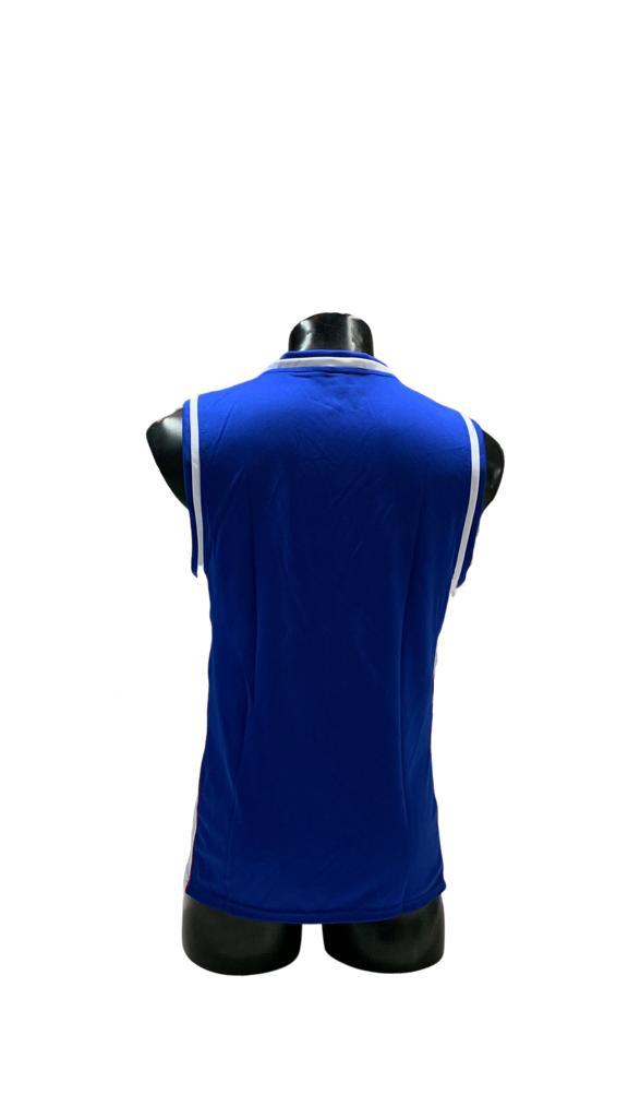 Camiseta mundial varón azul marino/blanco/vivo rojo