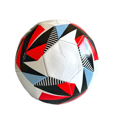Balón fútbol N°5 Blanco - Rojo - Azul
