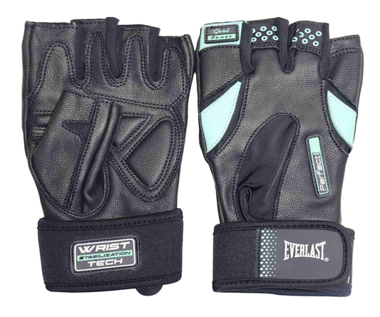 Guante fitnes eve pro mujer negro/celeste - Everlast