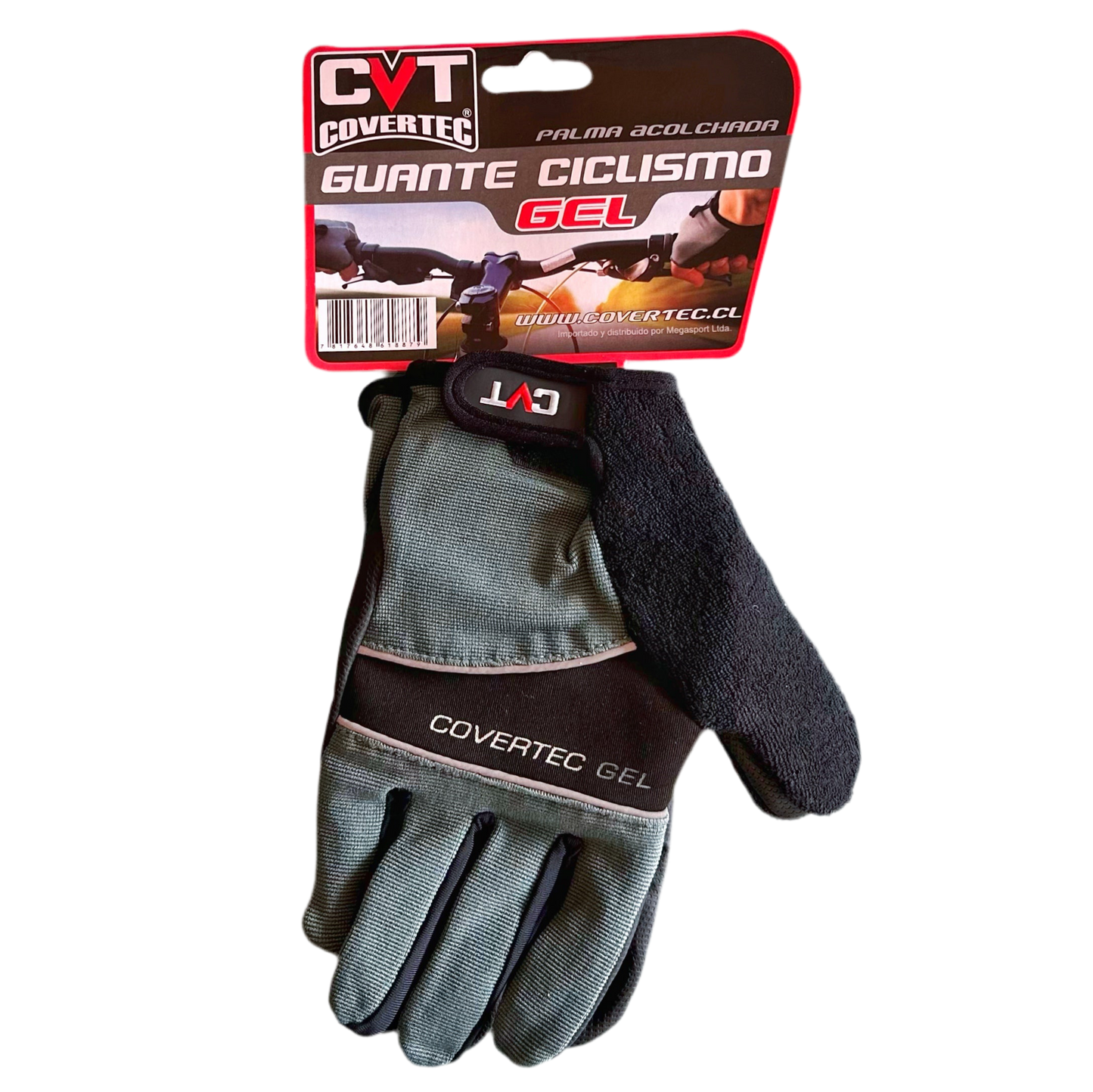 Guante ciclismo c/dedos
