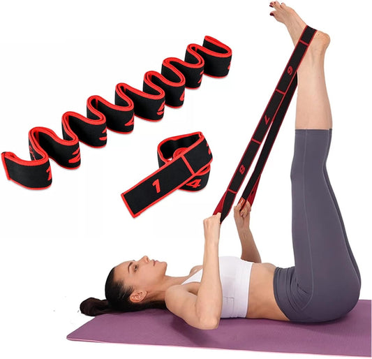 Cinturón elástico segmentado Yoga 8 anillos