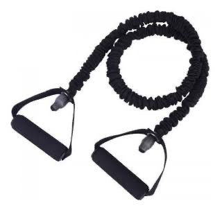 Banda de resistencia tubular con manilla negra de 30 - 35 LB pro