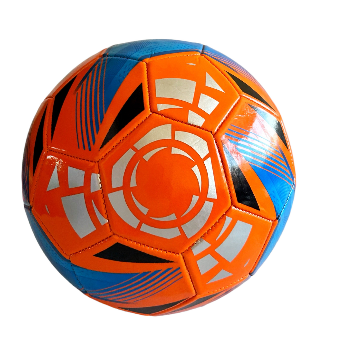 Balón fútbol N°5 Naranjo - Azul