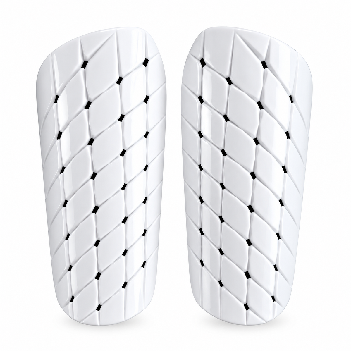 Canilleras de fútbol adulto sin velcro diseño rombos