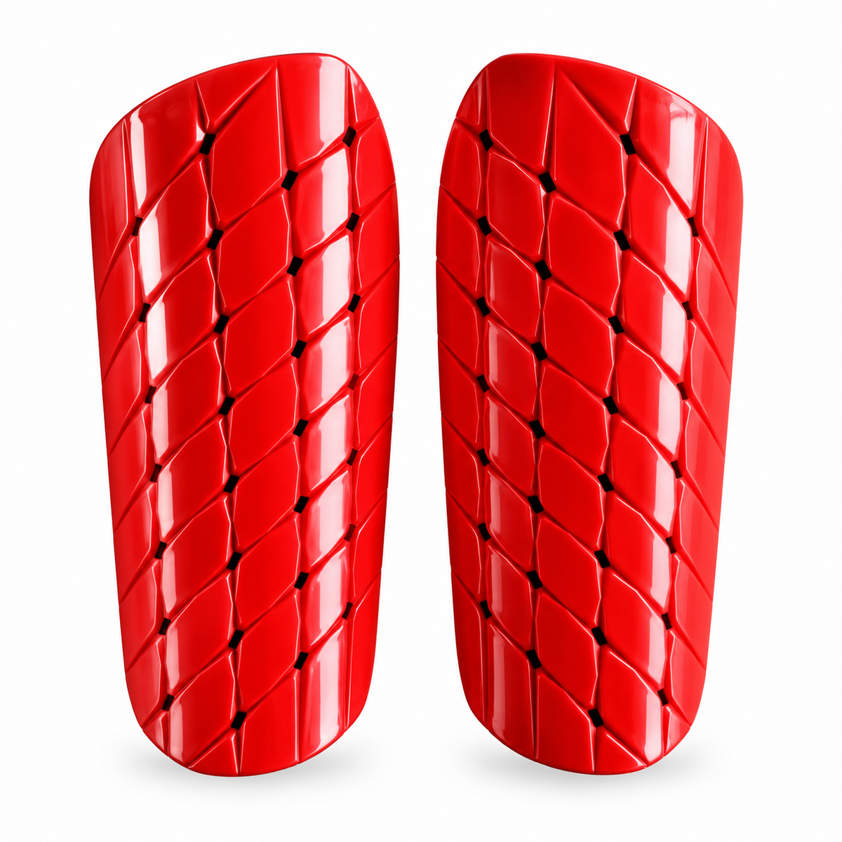 Canilleras de fútbol adulto sin velcro diseño rombos