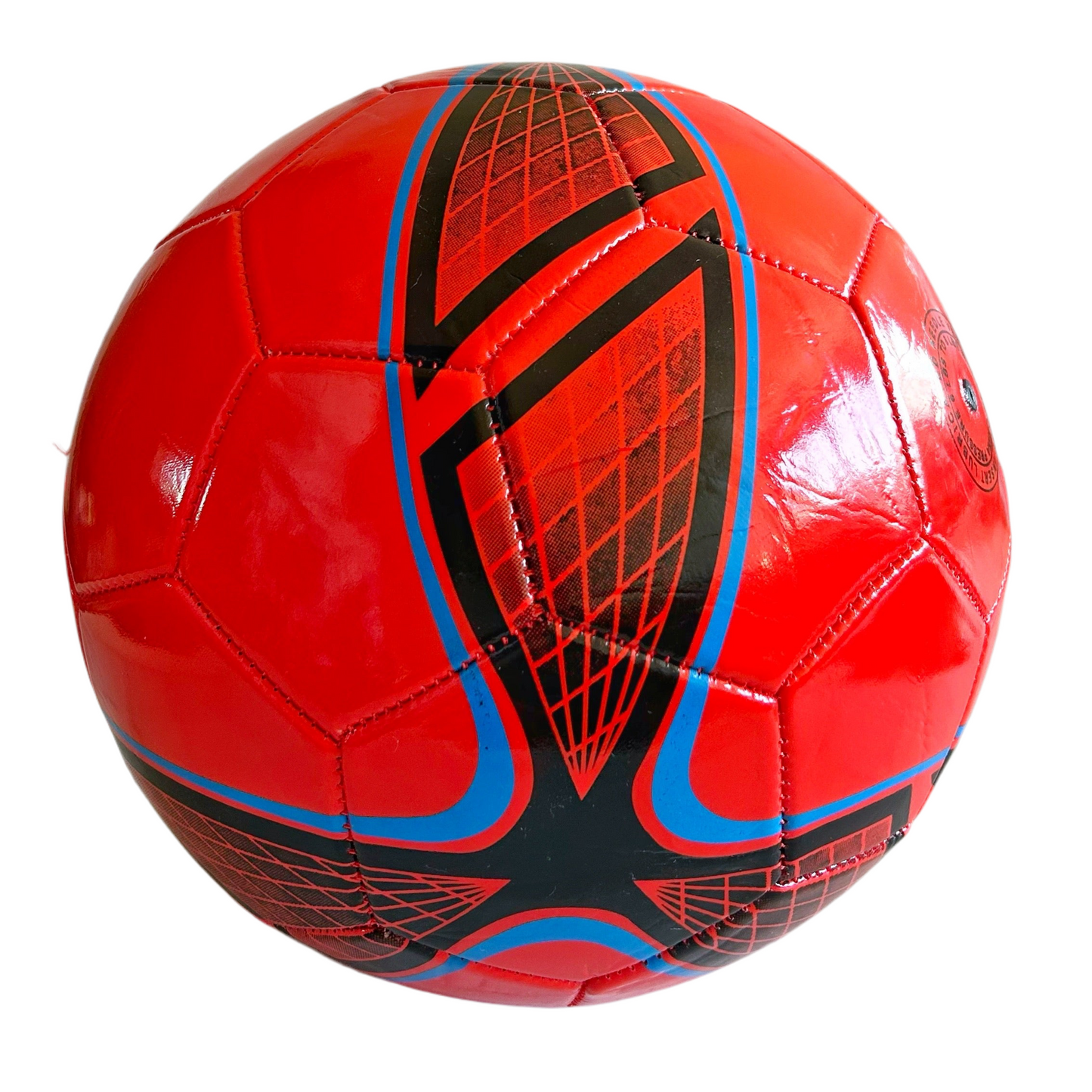 Balón fútbol N°5 Rojo - Negro - Azul
