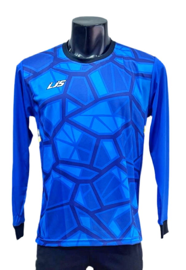 Camiseta manga larga azul