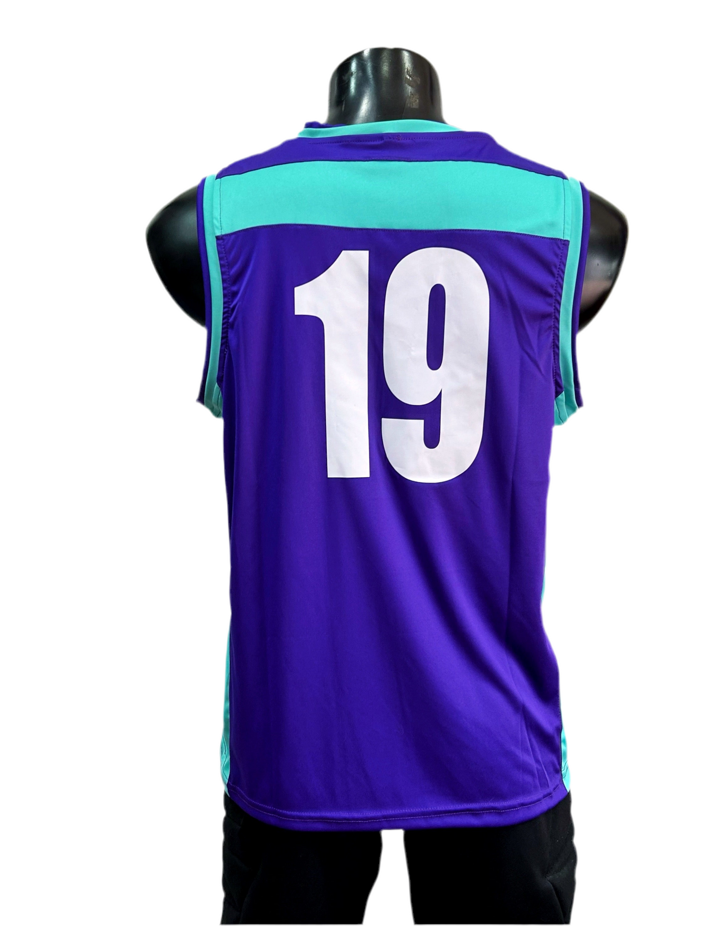 Camiseta mundial varón morado/turquesa