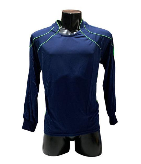 Camiseta manga larga Azul marino - Verde