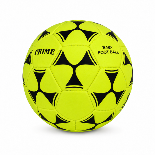 Balón Baby Fútbol Prime DRB N°4 de poliuretano, cosido a mano, con bote bajo, peso oficial de 400 a 450 g, circunferencia de 63 a 65 cm, construcción de 4 capas y 32 paneles para entrenamientos y partidos.