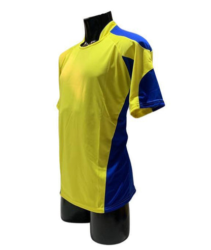 Camiseta B Amarillo - azul rey