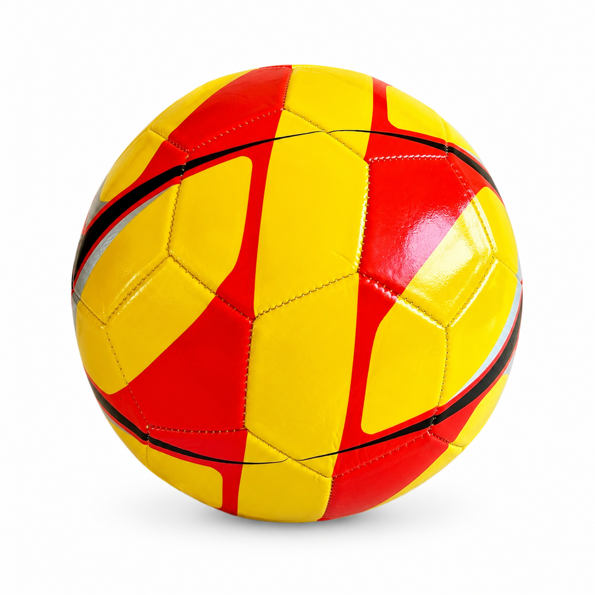 Balón fútbol eco N°5 Amarillo - Rojo
