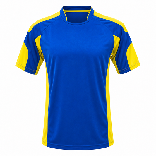 Camiseta B Azul rey - Amarillo