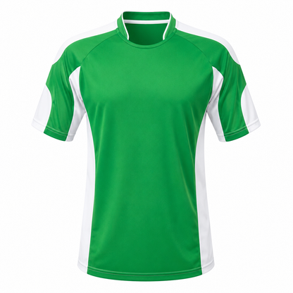 Camiseta B Verde - Blanco