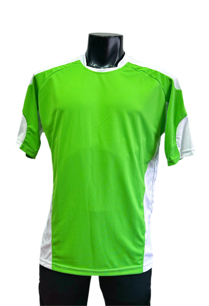 Camiseta B Verde Claro -  Blanco