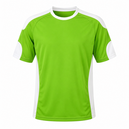 Camiseta B Verde Claro -  Blanco