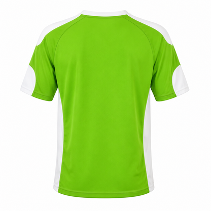 Camiseta B Verde Claro -  Blanco