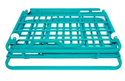 Carro porta balones jaula con ruedas - 80x60x70 cm