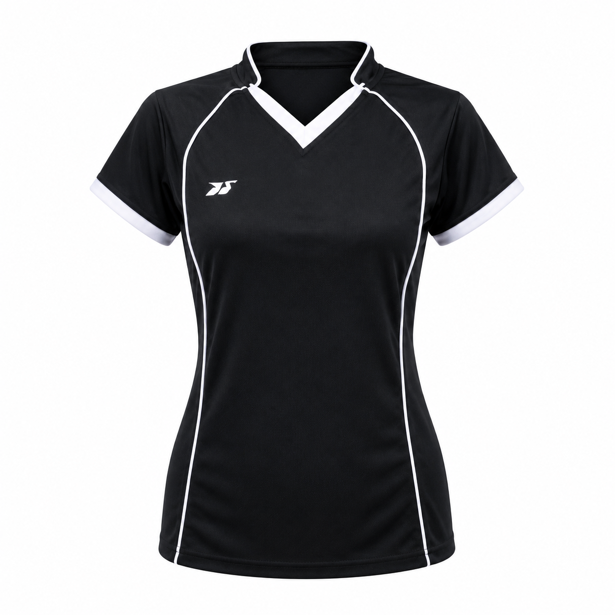 Camiseta dama Negro - Blanco
