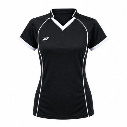 Camiseta dama Negro - Blanco