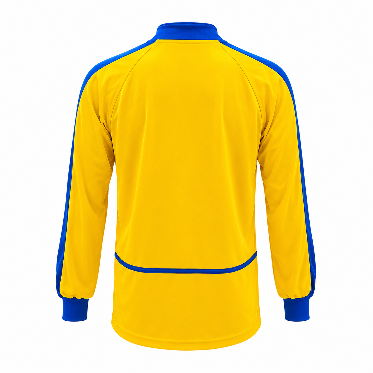 Camiseta manga larga Amarillo - Azul rey