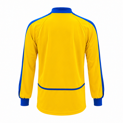 Camiseta manga larga Amarillo - Azul rey
