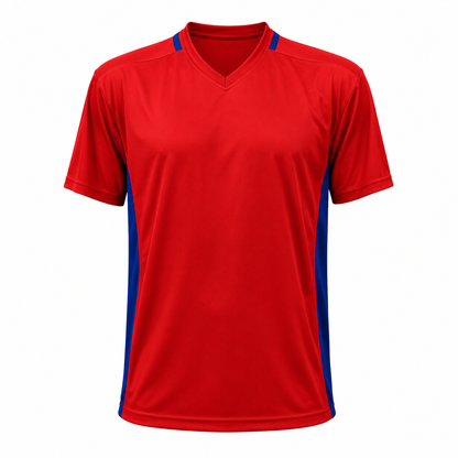 Camiseta Rojo - Azul rey