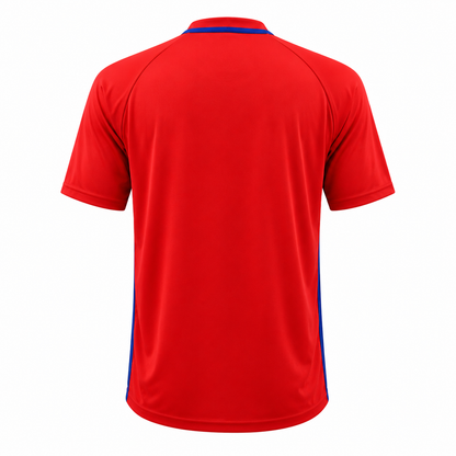 Camiseta Rojo - Azul rey
