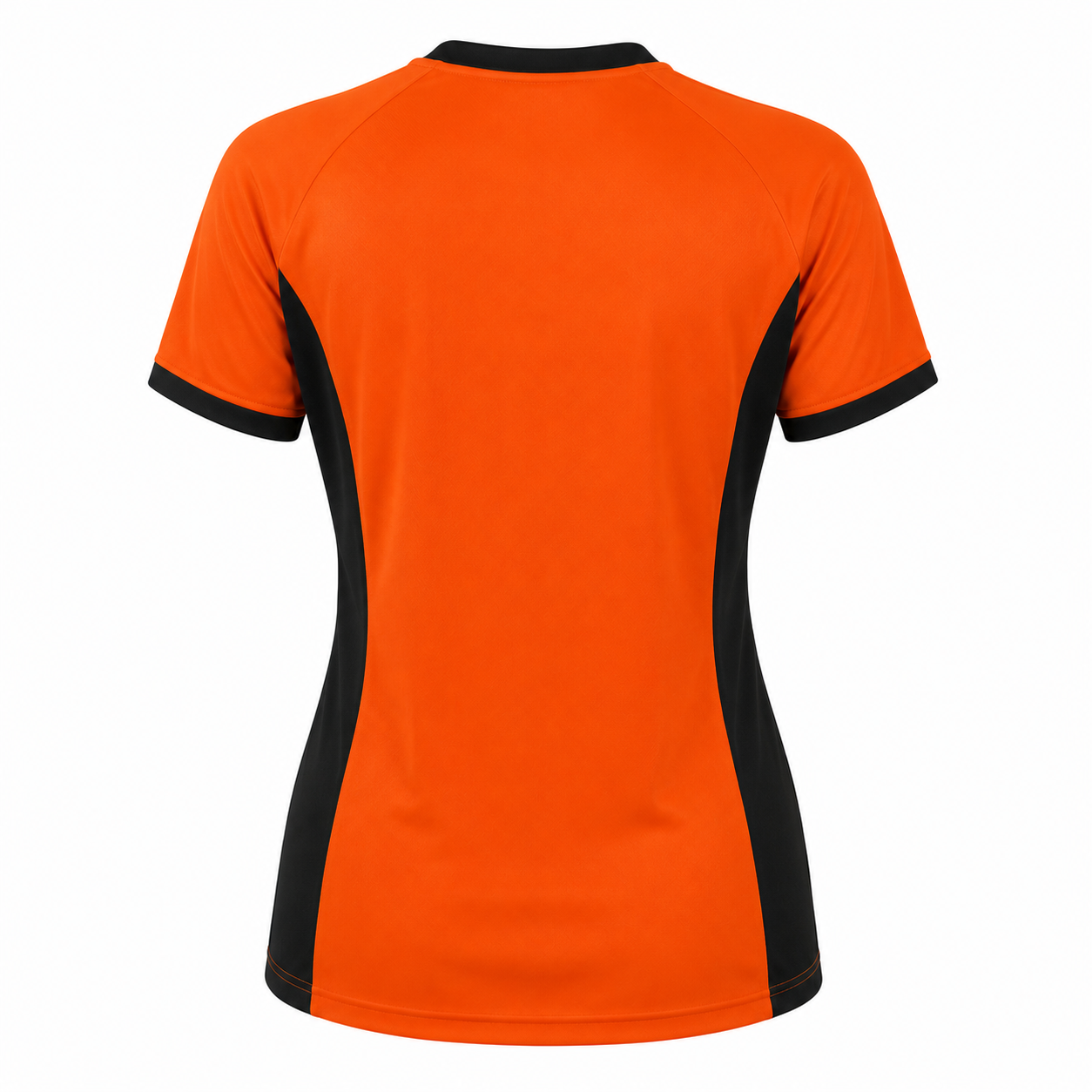 Camiseta dama Naranja - Negro