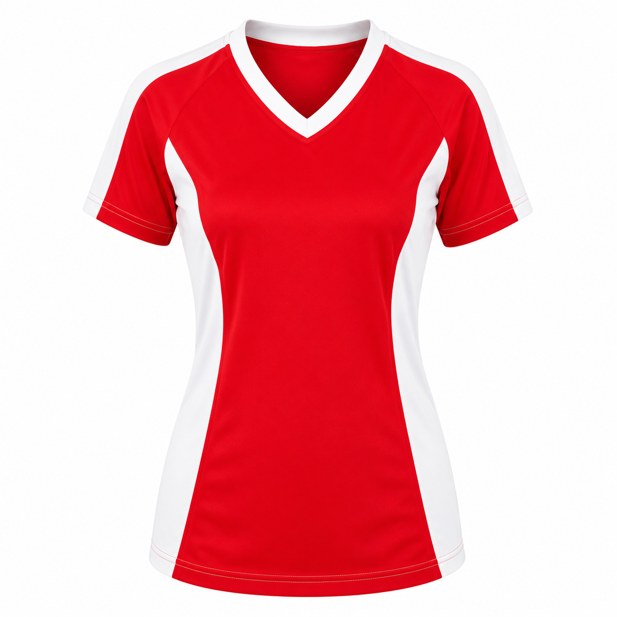 Camiseta dama Rojo - Blanco