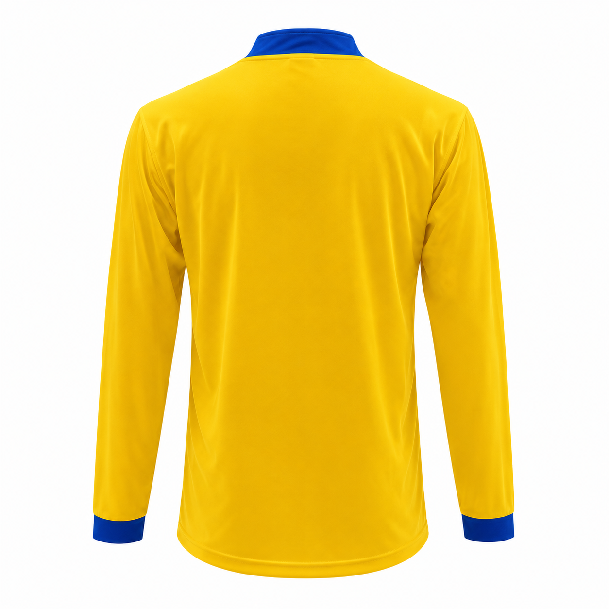 Camiseta manga larga Amarillo - Azul rey